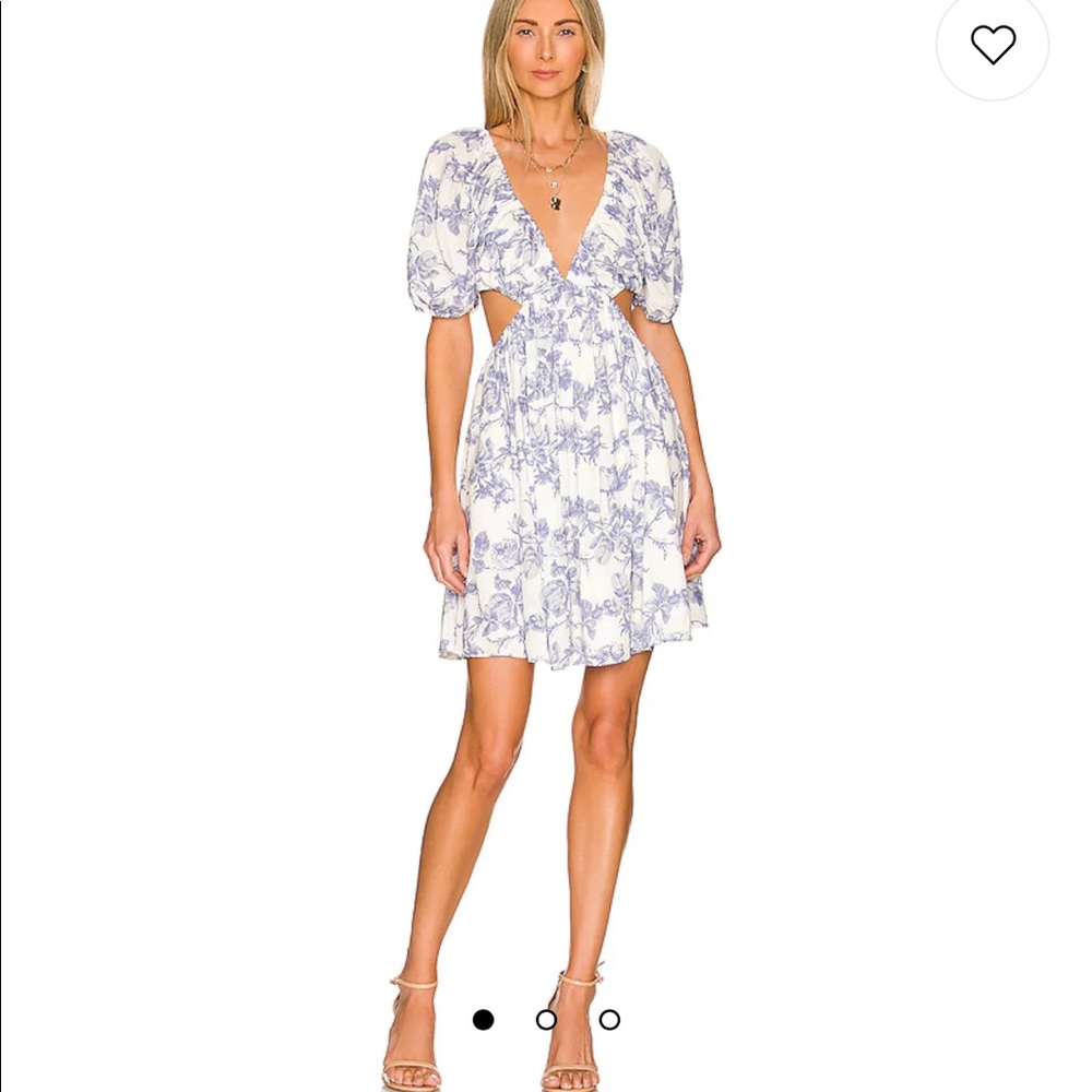 Bardot eden mini dress in blue floral - MISA and anthropologie style